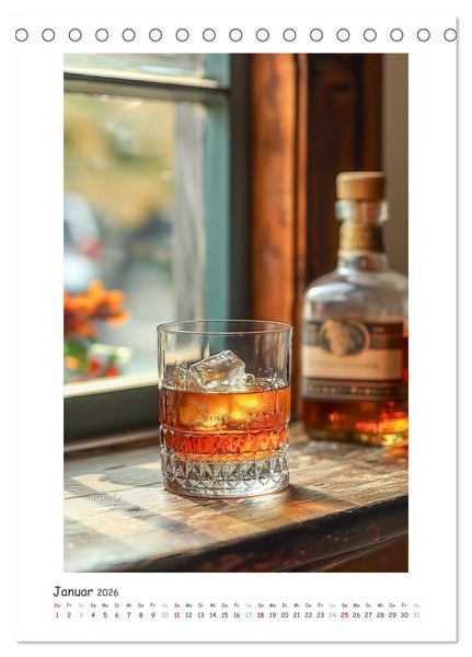 Produktbild: Whisky-Momente (Tischkalender 2026 DIN A5 hoch), CALVENDO Monatskalender