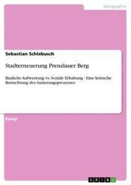 Produktbild: Stadterneuerung Prenzlauer Berg