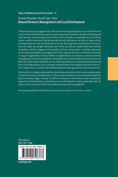 Produktbild: Natural Resource Management and Local Development