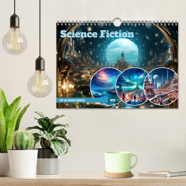 Produktbild: SCIENCE FICTION Life on distant planets (Wall Calendar 2026 DIN A4 landscape), CALVENDO 12 Month Wall Calendar