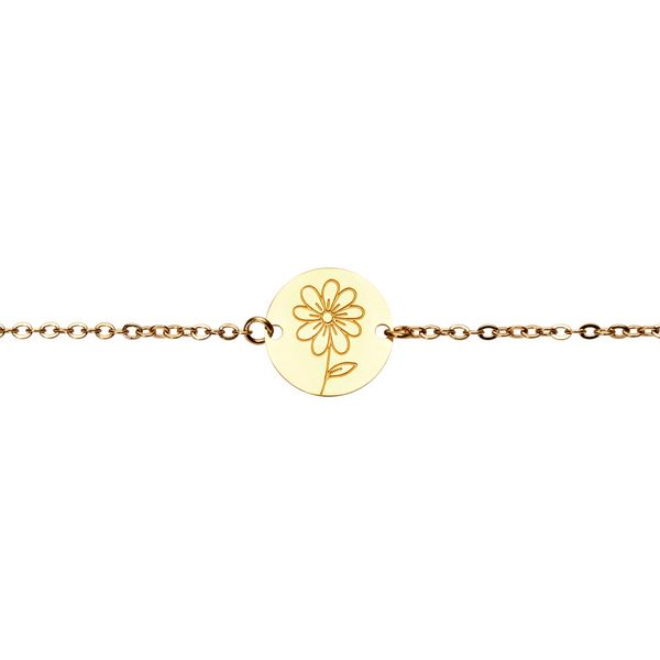 Produktbild: Armband - "Your Flower" vergoldet - G&auml;nsebl&uuml;mchen