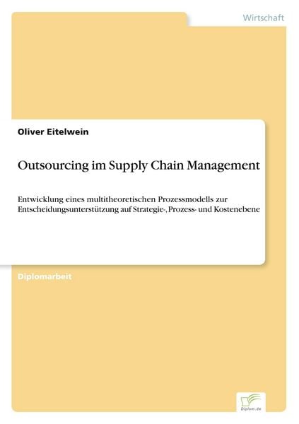 Produktbild: Outsourcing im Supply Chain Management