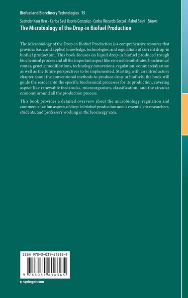 Produktbild: The Microbiology of the Drop-in Biofuel Production