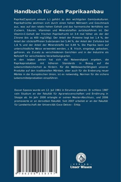 Produktbild: Handbuch f&uuml;r den Paprikaanbau