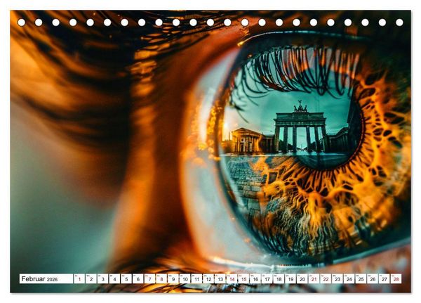 Produktbild: Wahrzeichen im Fokus - Spannende Architektur aus dem Blickwinkel (Tischkalender 2026 DIN A5 quer), CALVENDO Monatskalender