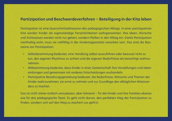 Produktbild: Partizipation in Krippe und Kita. 40 Reflexionskarten f&uuml;r die Teamarbeit