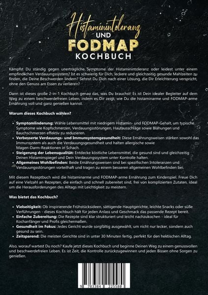 Produktbild: Histaminintoleranz und Fodmap Kochbuch