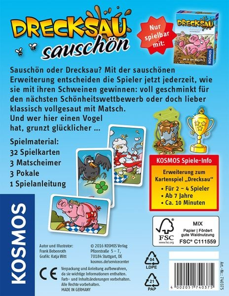 Produktbild: Drecksau Erweiterung Sausch&ouml;n, Kartenspiel