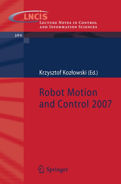 Produktbild: Robot Motion and Control 2007