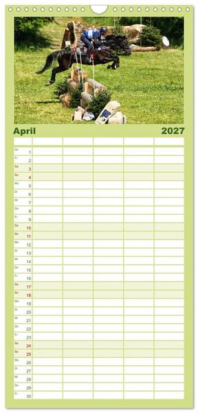 Produktbild: Familienplaner 2027 - Die Buschreiter mit 5 Spalten (Wandkalender, 21 x 45 cm) CALVENDO
