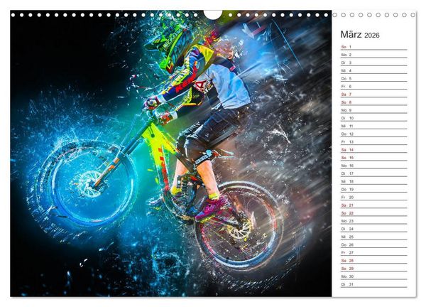 Produktbild: Downhill Explosion (Wandkalender 2026 DIN A3 quer), CALVENDO Monatskalender