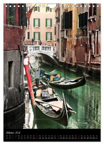 Produktbild: Venezia 2026 Stadt der Tr&auml;ume (Wandkalender 2026 DIN A4 hoch), CALVENDO Monatskalender