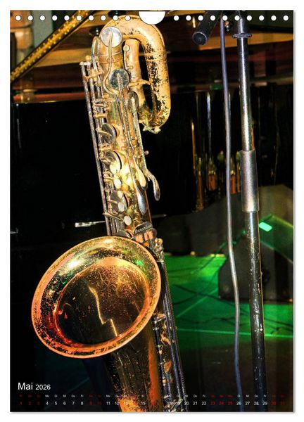 Produktbild: Saxophon live (Wandkalender 2026 DIN A4 hoch), CALVENDO Monatskalender