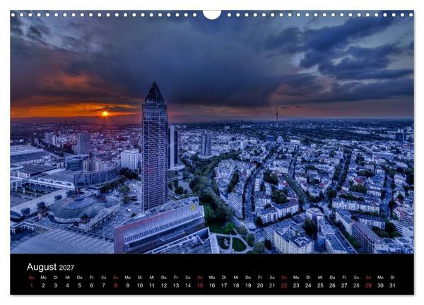 Produktbild: Frankfurt Skylights 2027 (Wandkalender 2027 DIN A3 quer), CALVENDO Monatskalender