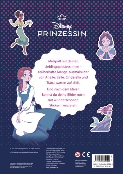 Produktbild: Disney Prinzessin: Mein zauberhafter Manga-Malblock