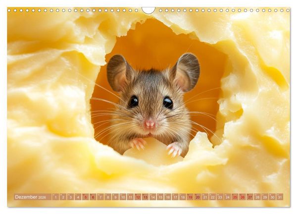 Produktbild: M&auml;use w&uuml;rden K&auml;se kaufen (Wandkalender 2026 DIN A3 quer), CALVENDO Monatskalender