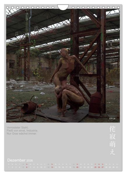 Produktbild: wabi sabi moe - hinrei&szlig;end vergammelt erotisch - Akt/Bodypainting (Wandkalender 2026 DIN A4 hoch), CALVENDO Monatskalender