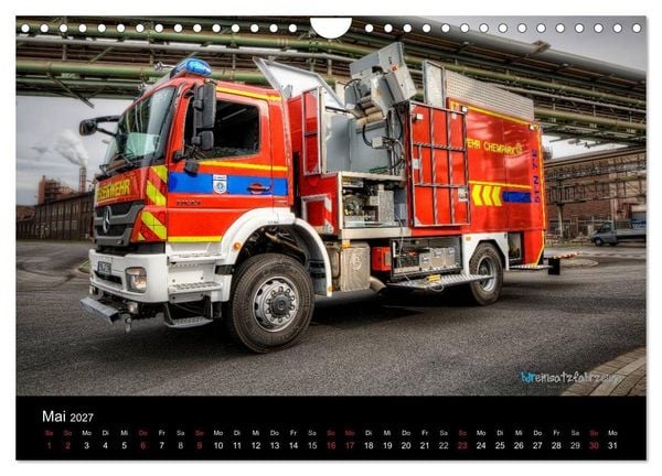 Produktbild: Einsatzfahrzeuge der Feuerwehr (Wandkalender 2027 DIN A4 quer), CALVENDO Monatskalender