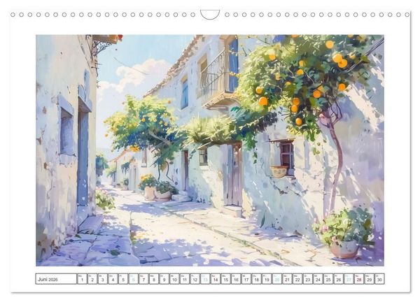 Produktbild: Mediterrane Landschaften (Wandkalender 2026 DIN A3 quer), CALVENDO Monatskalender