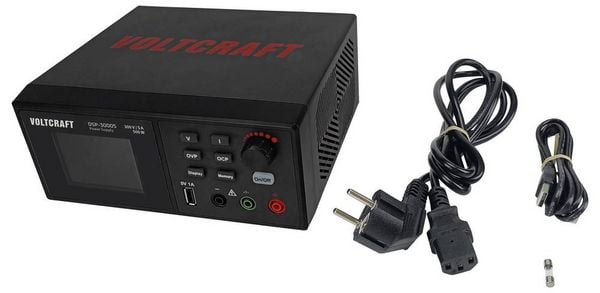 Produktbild: VOLTCRAFT DSP-30005 Labornetzger&auml;t, einstellbar 0 - 300 V 5 A (max.) 500 W USB Anzahl Ausg&auml;nge 1 x