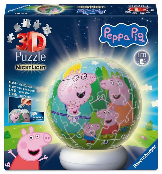 3D Puzzle-Ball Nachtlicht Peppa Pig