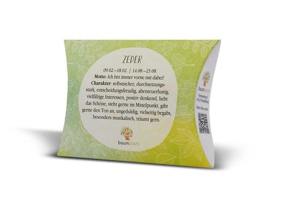 Produktbild: Handschmeichler Zeder 45mm mit Baumhoroskop