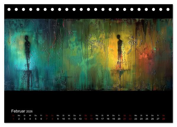 Produktbild: Abstrakte Augenblicke (Tischkalender 2026 DIN A5 quer), CALVENDO Monatskalender