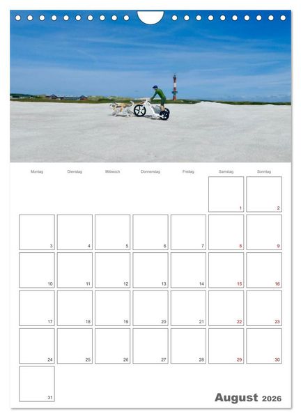 Produktbild: Wangerooge anders erleben (Wandkalender 2026 DIN A4 hoch), CALVENDO Monatskalender