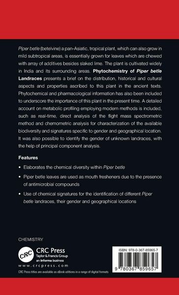 Produktbild: Phytochemistry of Piper betle Landraces