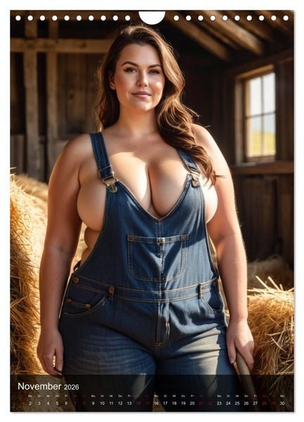 Produktbild: XXL Farm Girls (Wandkalender 2026 DIN A4 hoch), CALVENDO Monatskalender