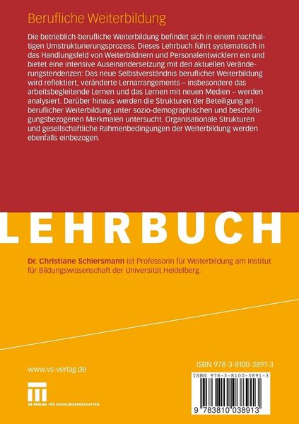 Berufliche Weiterbildung