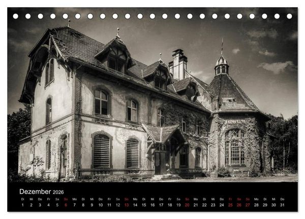 Produktbild: Lost Places Geisterh&auml;user (Tischkalender 2026 DIN A5 quer), CALVENDO Monatskalender