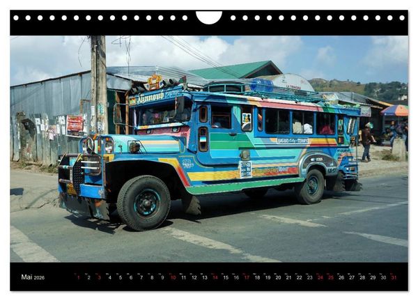 Produktbild: Jeepneys (Wandkalender 2026 DIN A4 quer), CALVENDO Monatskalender