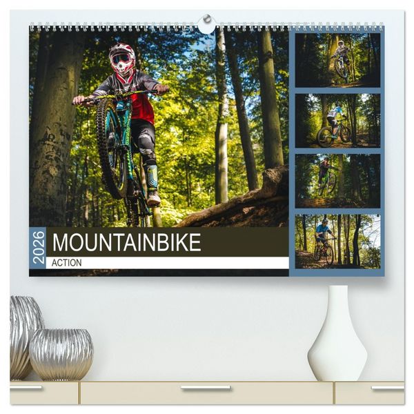 Produktbild: Mountainbike Action (hochwertiger Premium Wandkalender 2026 DIN A2 quer), Kunstdruck in Hochglanz