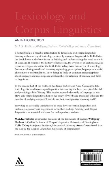 Produktbild: Lexicology and Corpus Linguistics