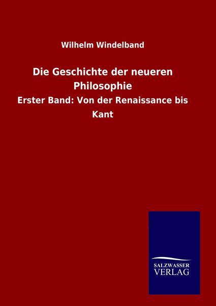 Produktbild: Die Geschichte der neueren Philosophie