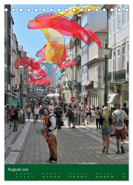 Produktbild: Farbiges Porto (Tischkalender 2026 DIN A5 hoch), CALVENDO Monatskalender