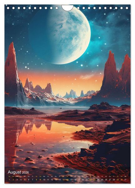 Produktbild: Endless Space - Zeitreisen in die unendlichen Weites des Weltraums (Wandkalender 2026 DIN A4 hoch), CALVENDO Monatskalender