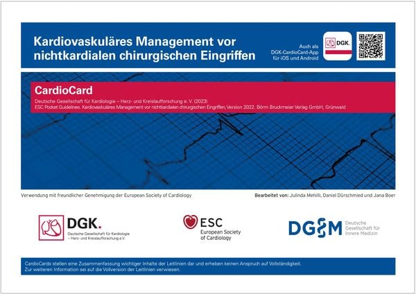 Produktbild: Kardiovaskul&auml;res Management vor nichtkardialen chirurgischen Eingriffen