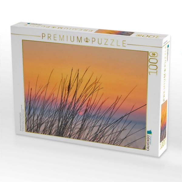 Produktbild: CALVENDO Puzzle D&uuml;nengras im Sonnenuntergang | 1000 Teile Lege-Gr&ouml;&szlig;e 64x48cm Foto-Puzzle f&uuml;r gl&uuml;ckliche Stunden