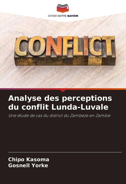 Produktbild: Analyse des perceptions du conflit Lunda-Luvale