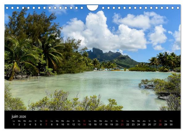 Produktbild: Polyn&eacute;sie fran&ccedil;aise - Magie des &icirc;les (Calendrier mural 2026 DIN A4 vertical), CALVENDO calendrier mensuel