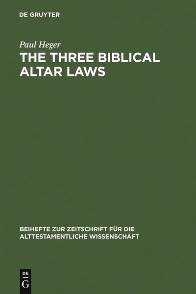 Produktbild: The Three Biblical Altar Laws