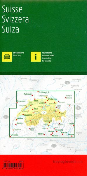 Produktbild: Freytag & berndt Stra&szlig;enkarte Schweiz 1:400.000