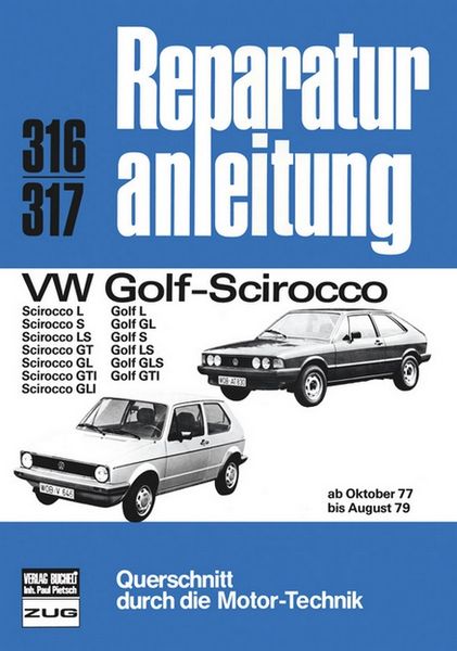 Produktbild: VW Golf/Scirocco 10/77 bis 8/79