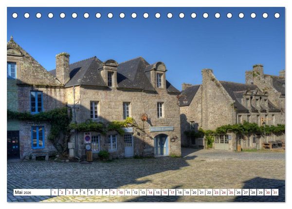 Produktbild: Locronan, ein Highlight in der Bretagne (Tischkalender 2026 DIN A5 quer), CALVENDO Monatskalender