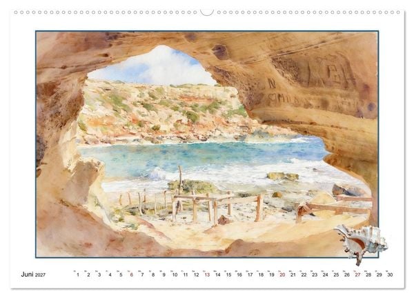 Produktbild: Karibisches Flair auf Formentera (hochwertiger Premium Wandkalender 2027 DIN A2 quer), Kunstdruck in Hochglanz
