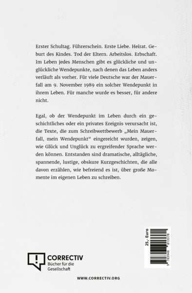Produktbild: Mein Mauerfall, mein Wendepunkt