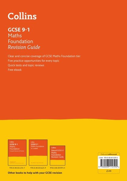 Produktbild: GCSE 9-1 Maths Foundation Revision Guide