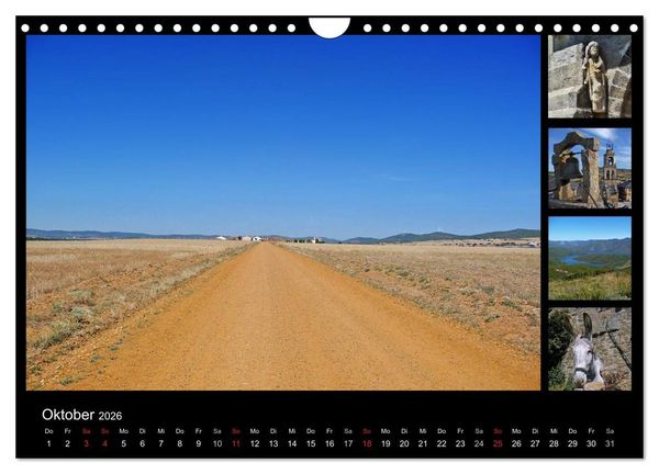 Produktbild: Via de la Plata - auf dem Jakobsweg von Sevilla nach Santiago (Wandkalender 2026 DIN A4 quer), CALVENDO Monatskalender